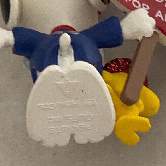 Hallmark Keepsake Peanuts The Winning Ticket Snoopy Woodstock Christmas Ornament - Picture 8 of 10